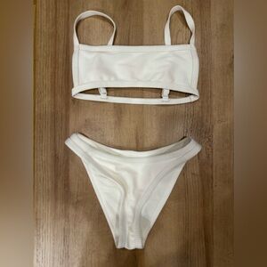 White Square Top LA Hearts Bikini